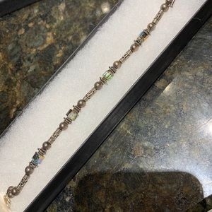 Silpada silver and bead bracelet